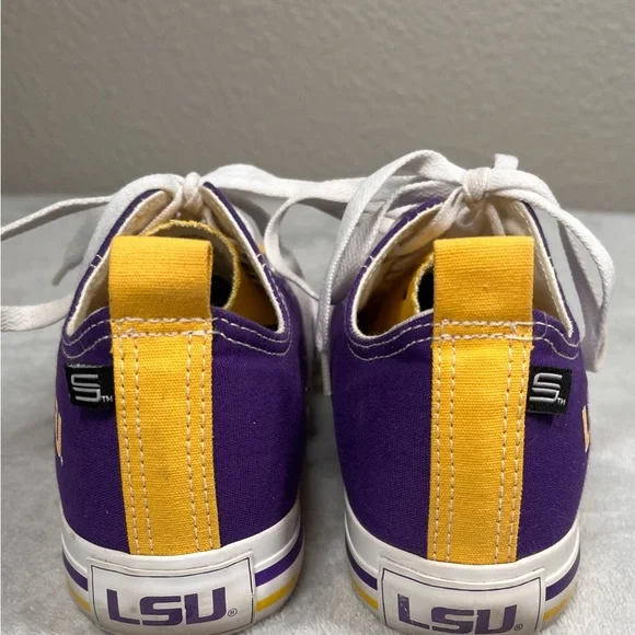 SKICKS LSU Tigers Women Size 8 Low Top Purple and Yellow Athletic Sneakers FAN - Picture 5 of 15